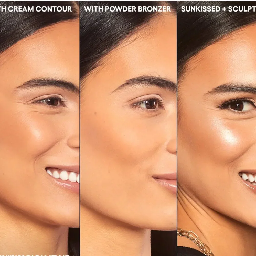 GXVE Pick It Up Cream Contour & Powder Bronzer Duo Smokin Shade‎ New